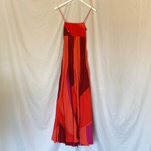 Colorful Patchwork Maxi Dress